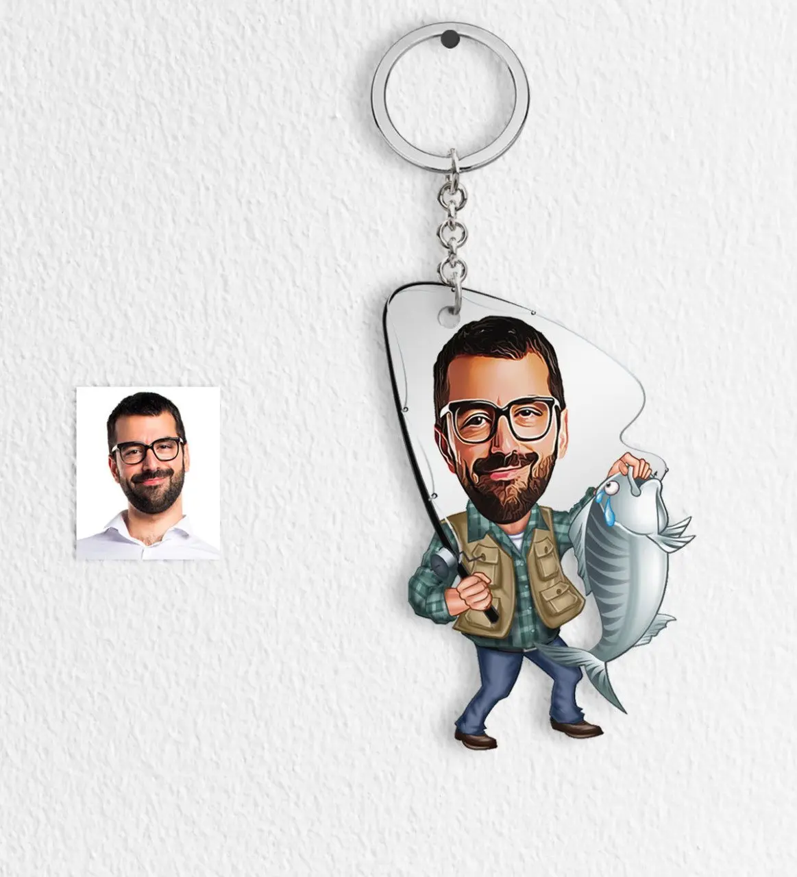 

Персонализированные мужские водолазки с рисунком Keychain-1