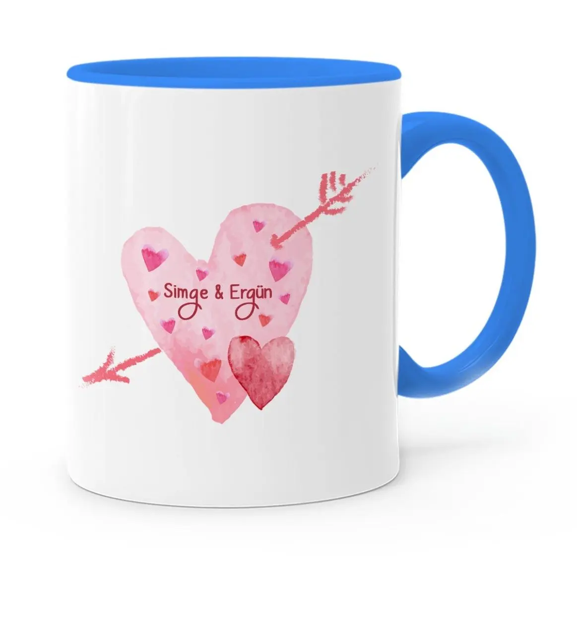 

Personalized Valentine's Day Themed Blue Mug Cup-50