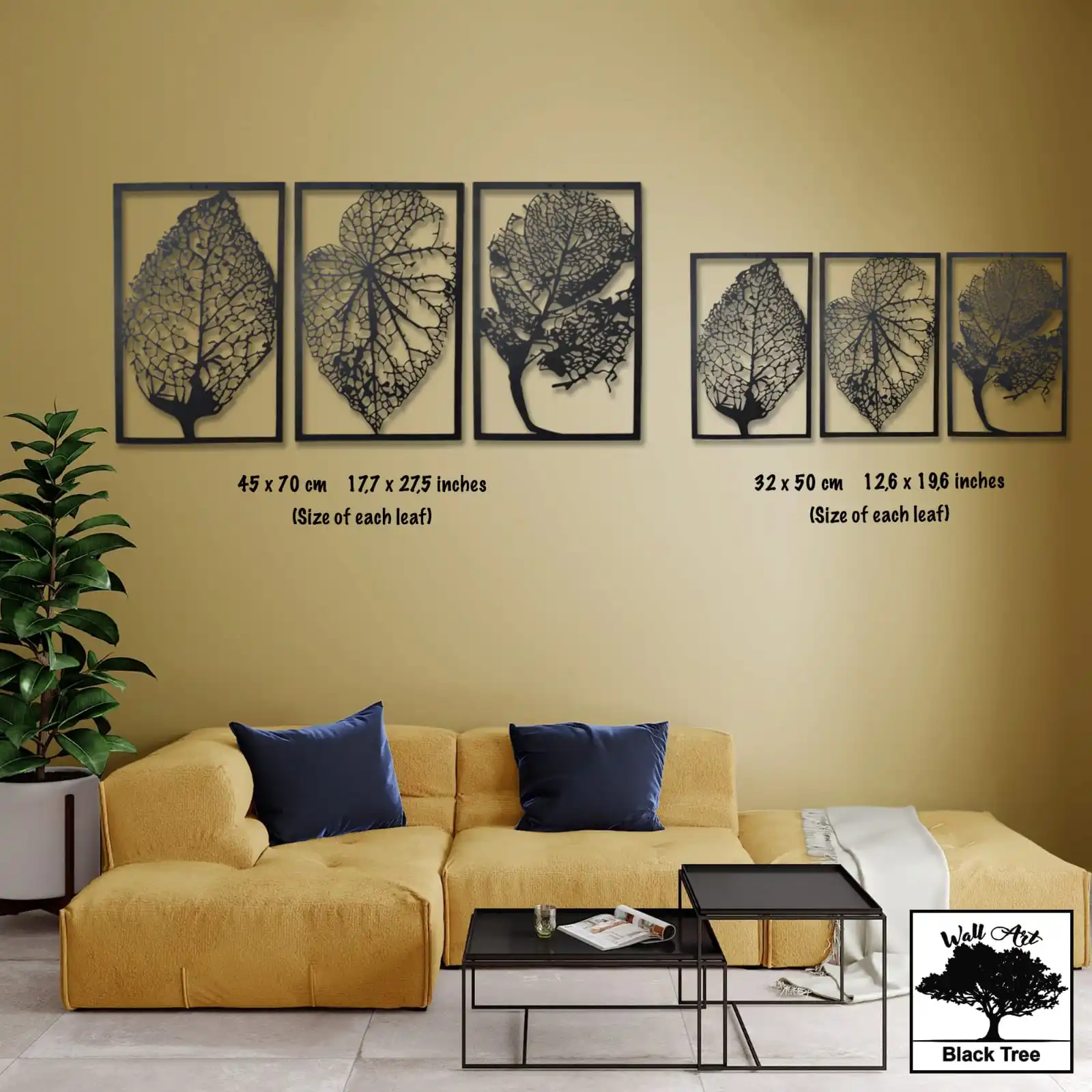 

Metal Leaves Wall Art, Large Wall Art Oversized, Large Wall Decor, Living Room Wall Art, Large Metal Wall Art, 3 Piece Wall Art,