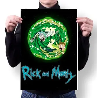 Плакат Rick and Morty/ Рик и Морти №18 А4 | Дом сад