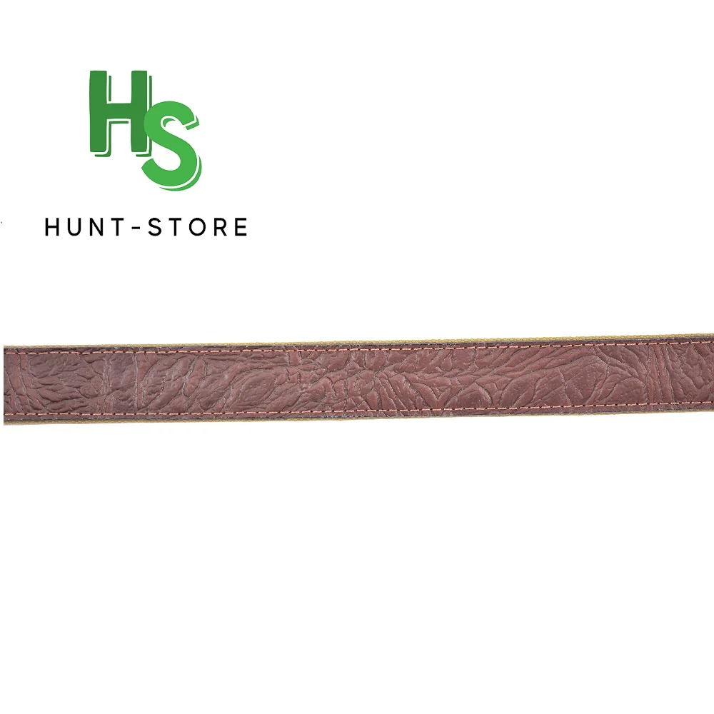 Ремень ружейный комбинированный ХСН из натуральной кожи / лента ЛРТ двухточечный