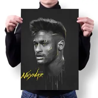 Плакат Неймар да Силва Сантос Жуниор Neymar da Silva Santos Junior №11 А4|Наклейки на стену| |