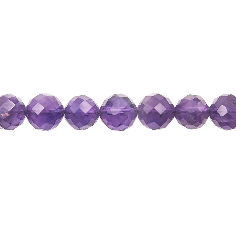 Whosale Natural Gemstone Amethyst Beads Strand Faceted Round 6mm For DIY Jewelry Making Bracelet Necklace