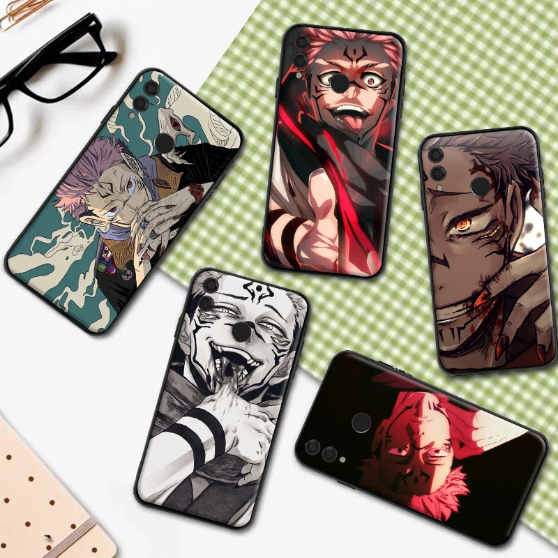 

Jujutsu Kaisen Anime Itadori Yuji Ryomen Sukuna Phone Case For Huawei Honor 7X 8X 9 9X 10 10i 10 Lite 10X Lite 20 V20 20i Cover