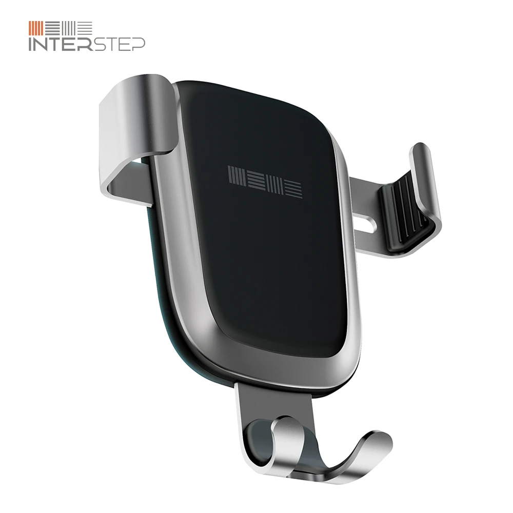 Автодержатель INTERSTEP Гравитация QI 10W воздуховод и лобовое стекло | Мобильные