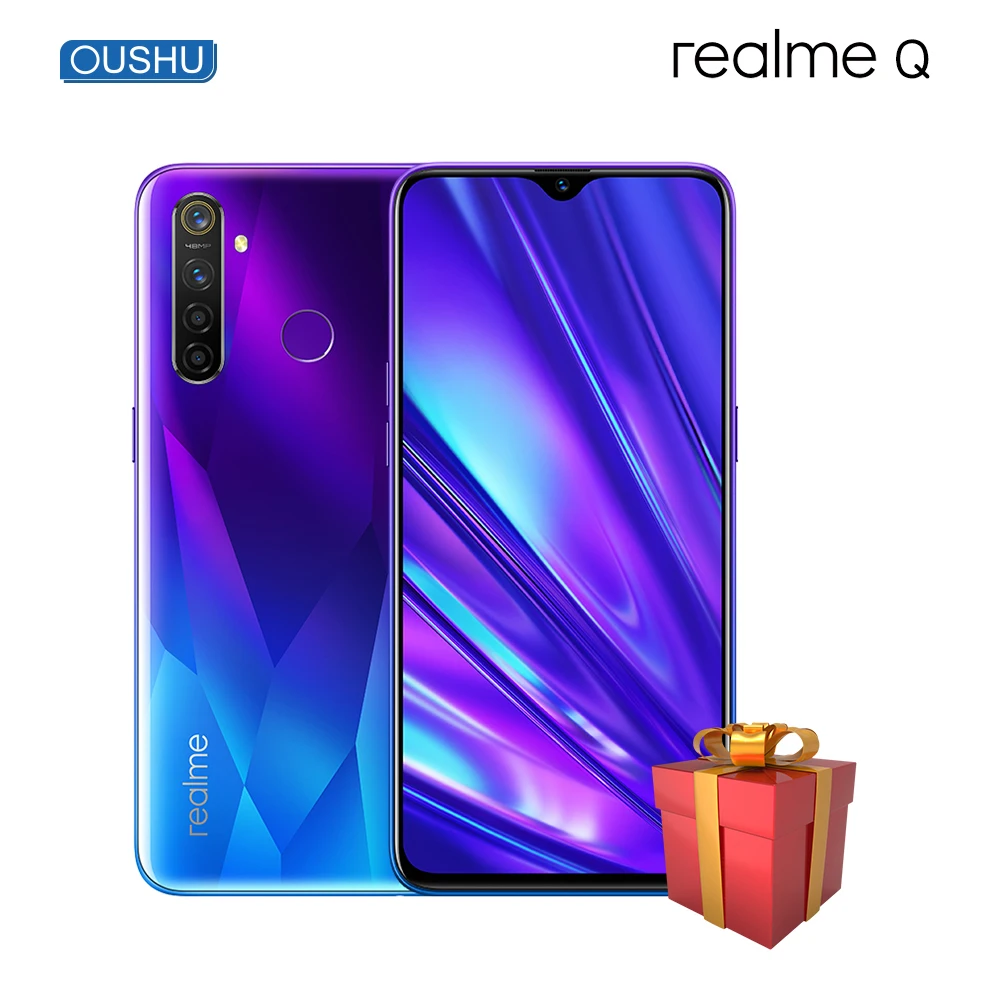 Новая задняя камера OPPO Realme Q Snapdragon 712AIE 48MP 6 3 ''полный экран 8G128G 4035mAh сотовый