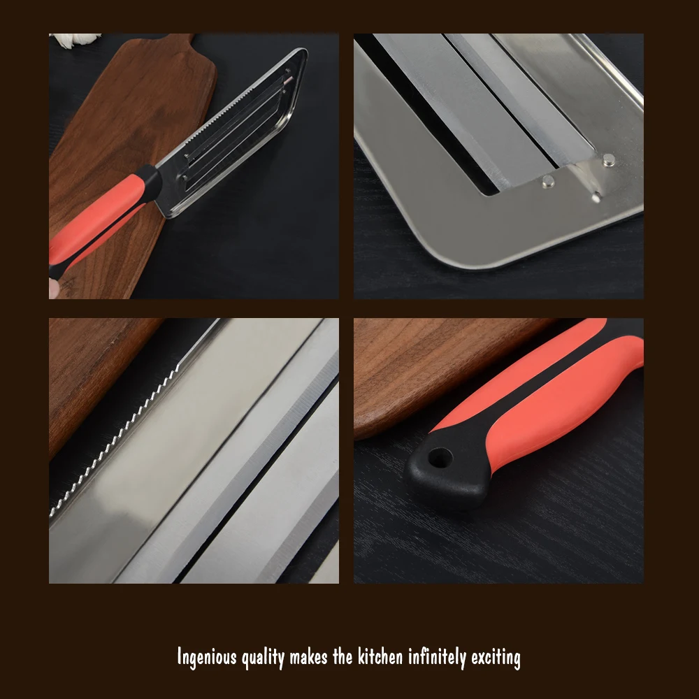 Нож для овощерезки двойной 2 ломтика лезвие нож нарезки рыбы Весы очиститель ножи