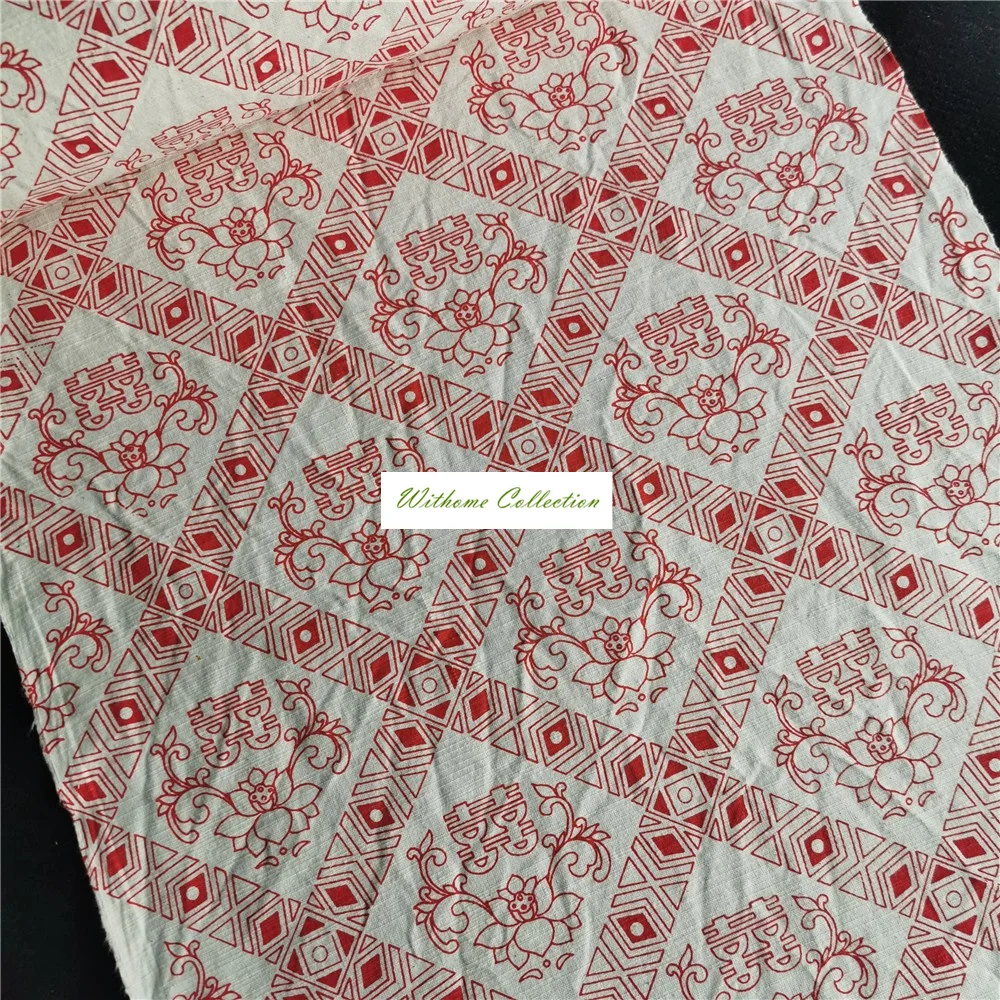 NEW264 100% хлопчатобумажная тканевая ткань с принтом счастья и благословения