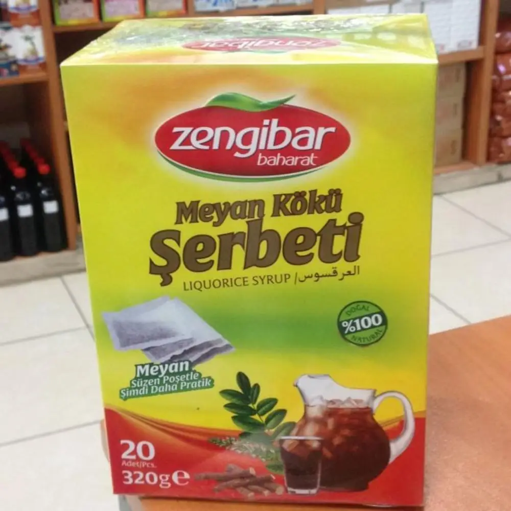 Лакричный сироп Zengibar лакричный экстракт 20 мешков 320 г вкусный напиток