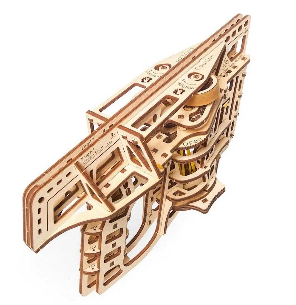 Конструктор 3D-пазл Ugears - Пускатель самолетиков | Игрушки и хобби