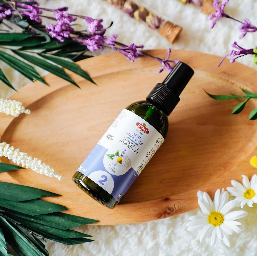 OTACI Органический тоник спрей против выпадения волос. Хербал с B3 B5 от облысения без