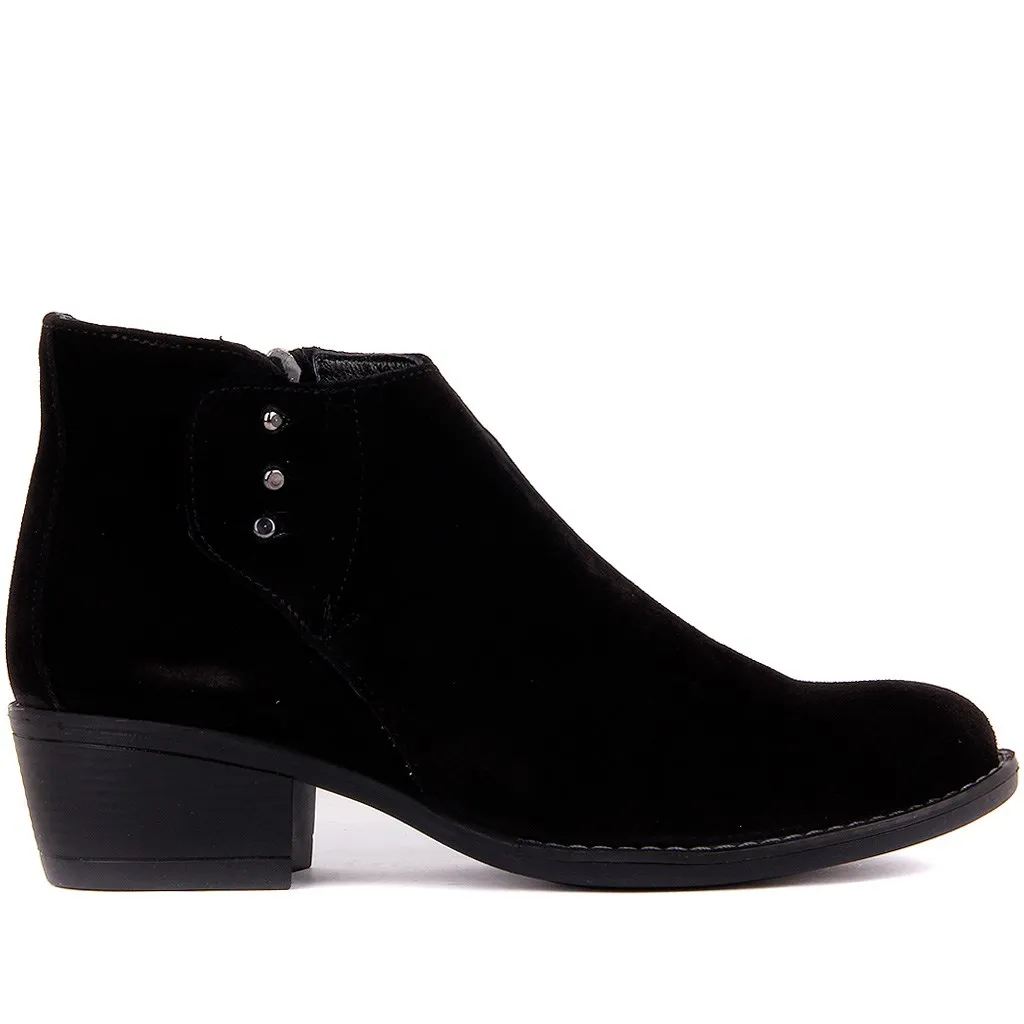 

Sail-Lakers Black Suede Women 'S Half Boots