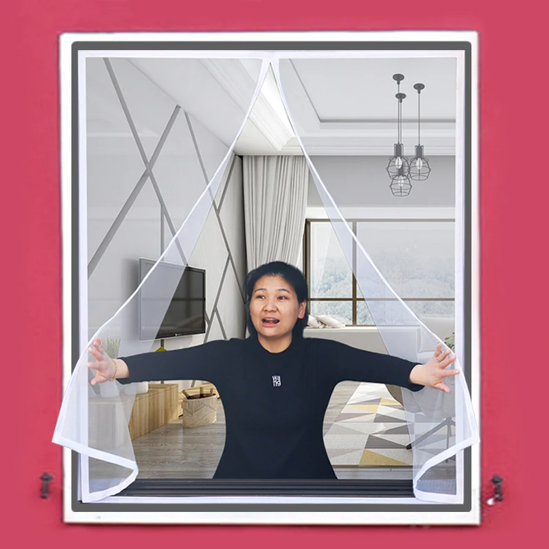 Новая магнитная сетка от комаров для окон сетка-занавеска из тюля размер под