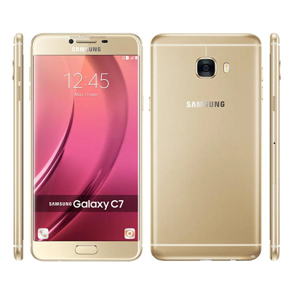 Original Samsung Galaxy C7 C7000 5.7 Inch 4GB RAM 32GB ROM 16.0MP LTE 4G Octa Core 3300mAh Dual SIM Android 6.0 Mobile Phone