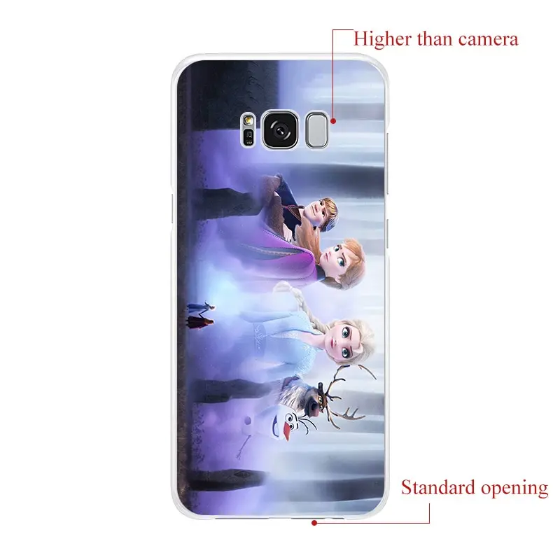 Милый мягкий силиконовый чехол для телефона с принцессой Эльзой и Анной Frozen 2 Samsung