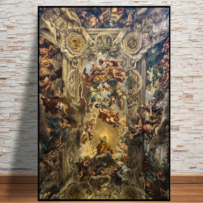 

Leonardo da Vinci Ancient Greece Grand Ceremony Oil Painting Reproduction On Canvas Famous Prints Poster For Home Decor Cuadros