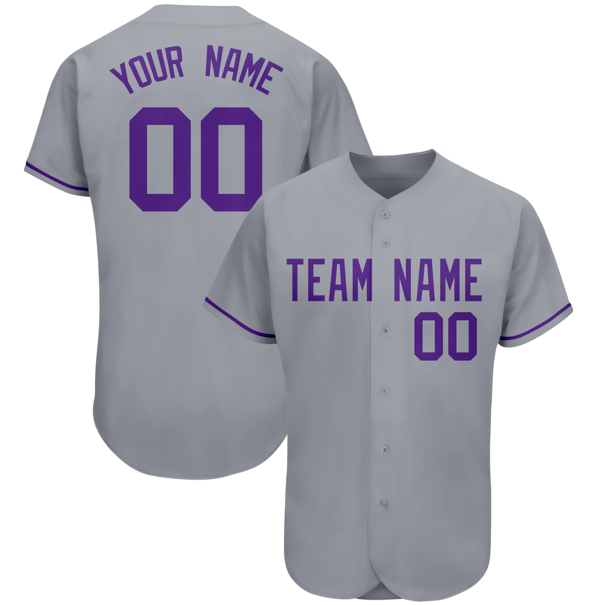 Custom Baseball Jersey Full Sublimated Team Name and Numbers Quick-dry Sports Men/Kids Outdoor Casual V-neck Shirts Fans Gift