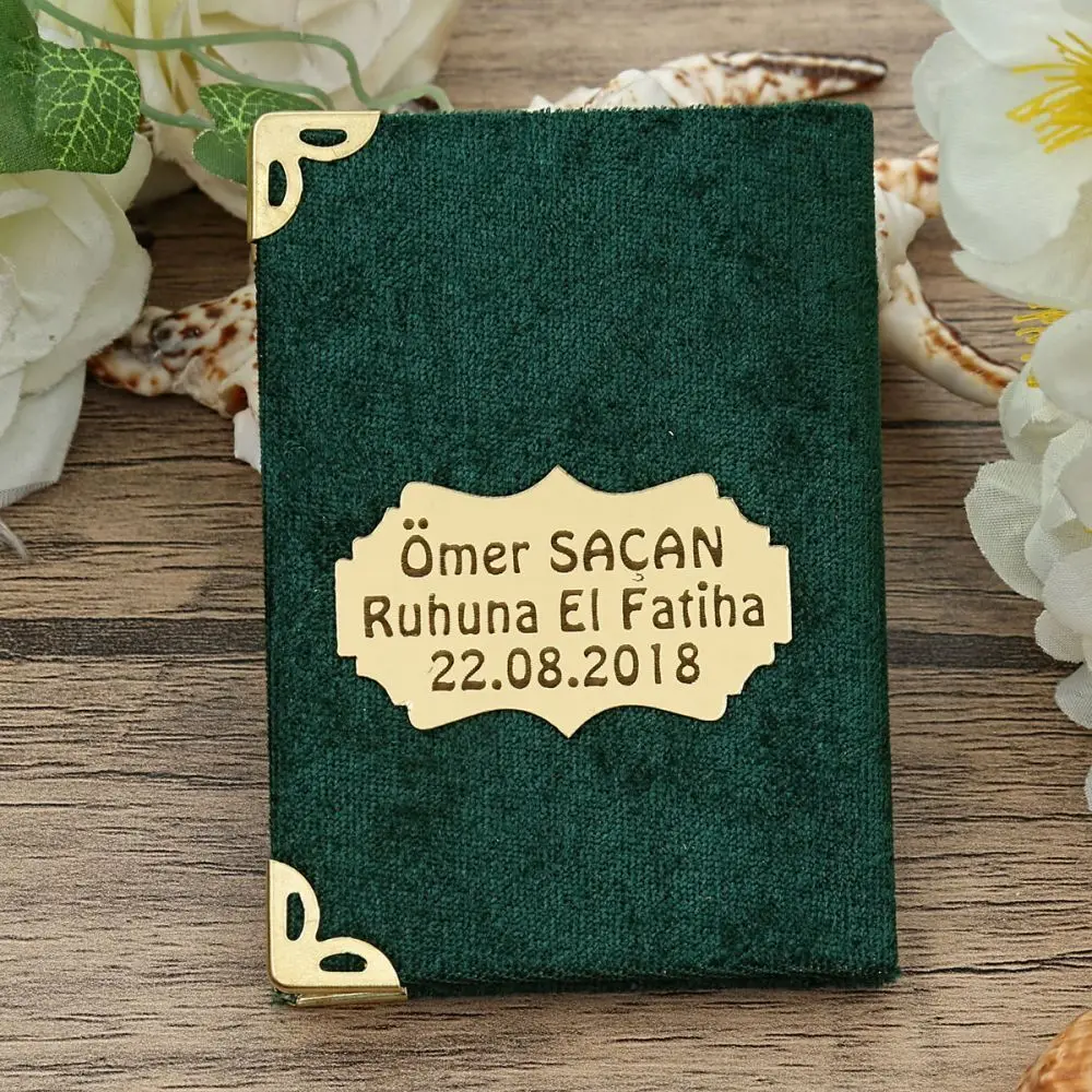 10 Piece Luxury Muslim Gift Set Velvet Yasin Sharif Islamic Personalized Plexi Wholesale Shopping Religious Items Ramadan 2022 Worship Societies Excellent Quality Mevlüt Groups Fashion