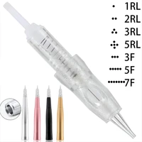 disposable pmu needle cartridge for cordless machine 1 2 3 5 rl powder brows microblading shading eyeliner lip tattoo supplies
