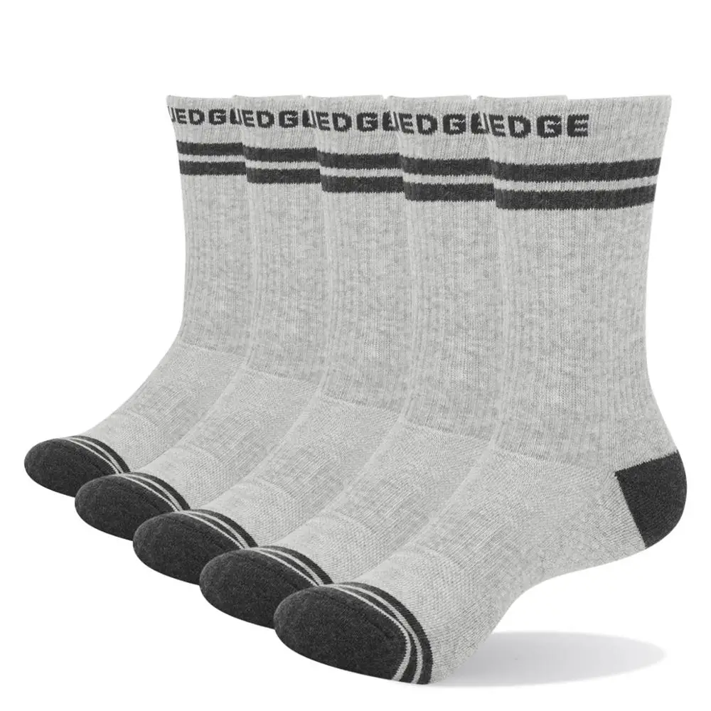 YUEDGE мужские и женские носки из чесаного хлопка с подушками для занятий спортом