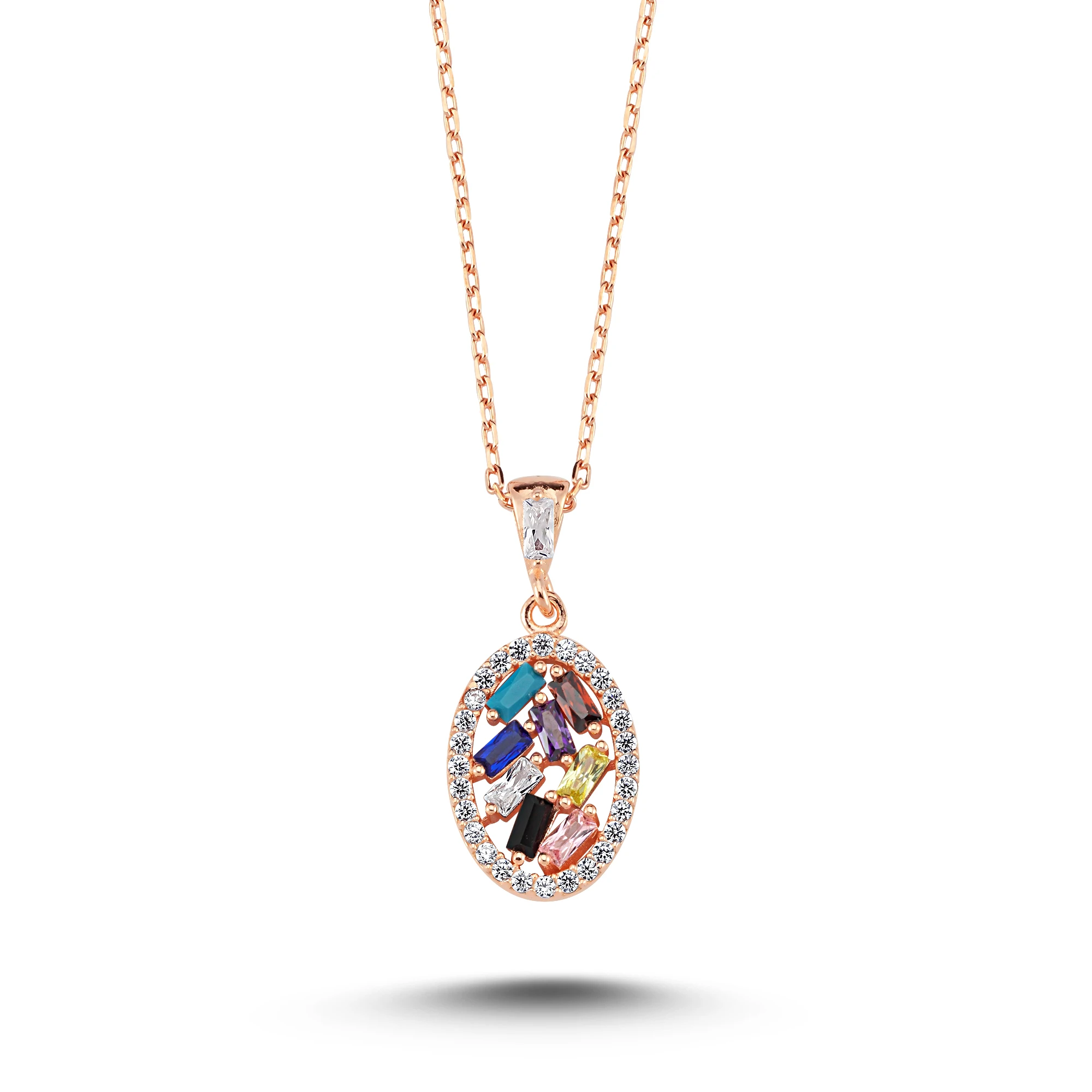 

New 925 Sterling Silver Necklace Necklaces for Women Jewelery Gift Zirkon Stone