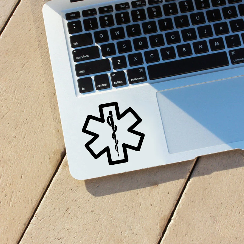 Наклейка Star of Life RN Rod Asclepius для ноутбука Виниловая наклейка Apple Macbook декоративная