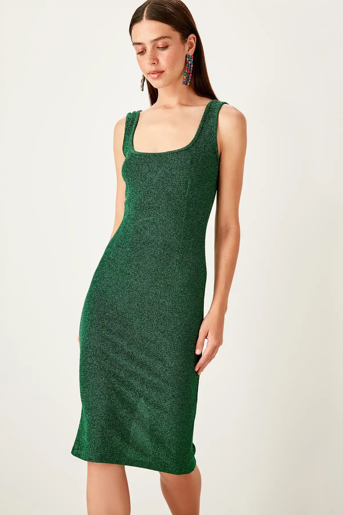 Trendyol светящееся платье TPRSS19EL0031|Женские платья| |
