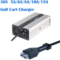 36 volt 5 amp 10a 15a golf cart lead acid battery charger replacement for 36v 5a ezgo marathon golf cart sb50 style plug handle