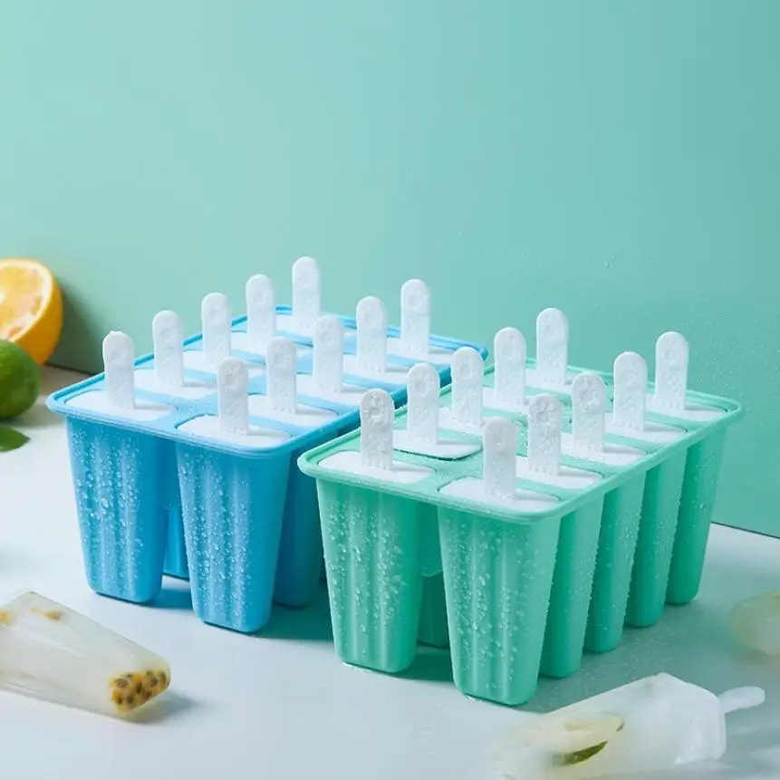 12 отверстие практическая многоразовая силиконовый Popsicled создатель прессформы