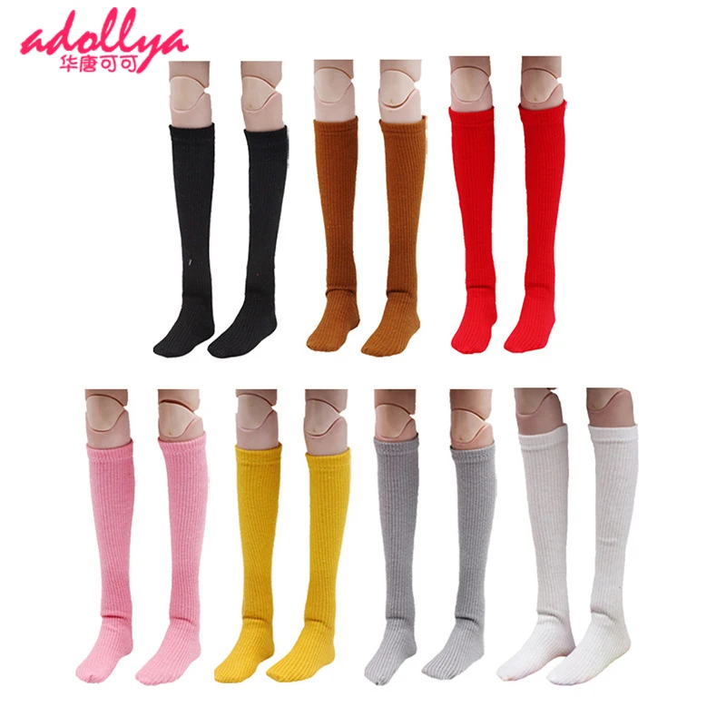 

Fashion 1/3 BJD Doll Clothes Solid Color Knee-high Stocking Long Socks Handmand Dress Up Dolls Clothes Accessories Girls DIY Toy