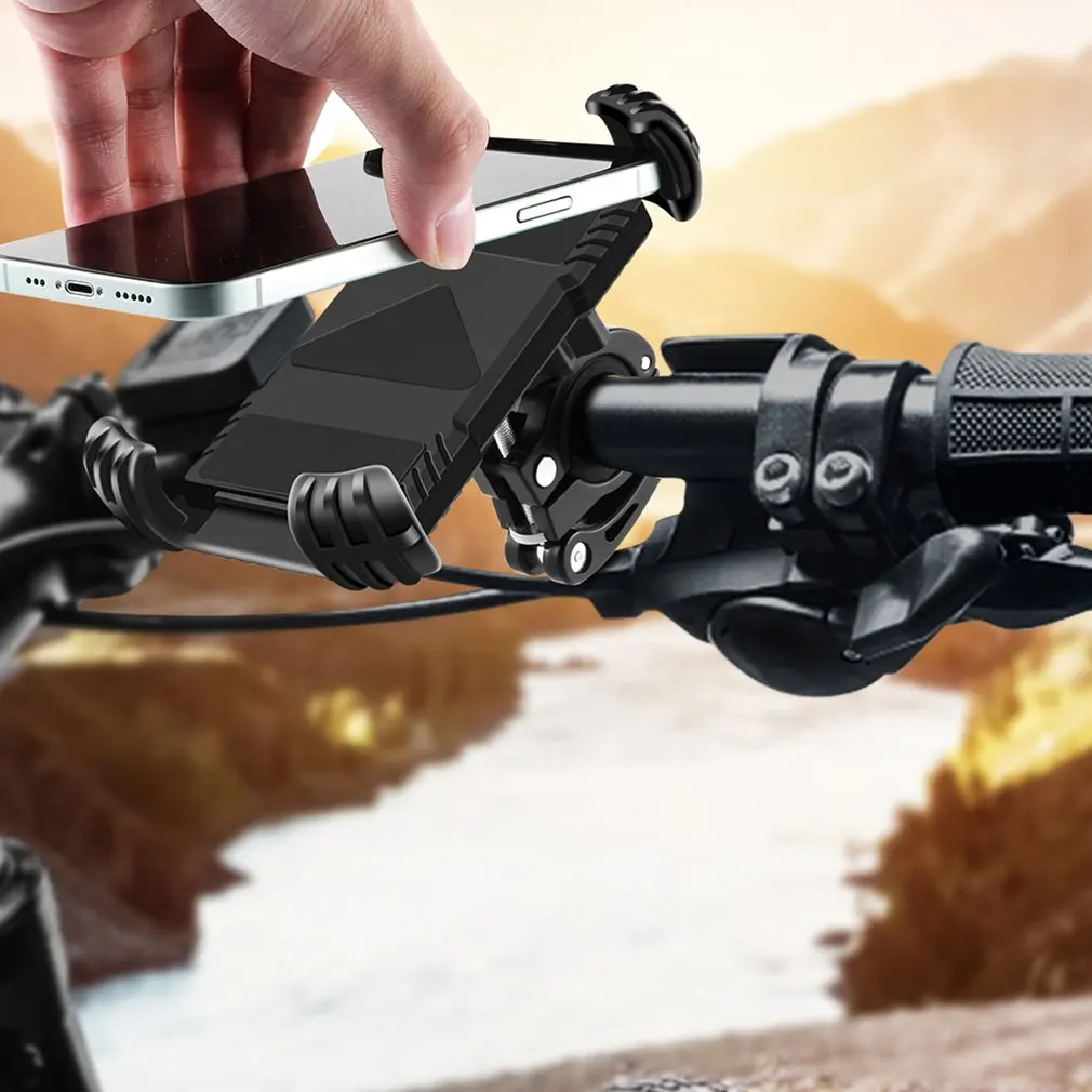 Bikecycle Accessories Adjustable Bike Mobile Phone Holder Navigation Bracket Electric Car Navigation Bracket Adjustable Design