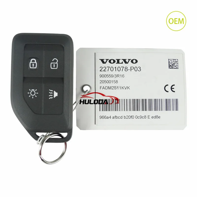 Подлинная Смарт-карта volvo 3 + 1 кнопка 433 92 МГц с чипом 8A(Tiris DST AES) CMIIT ID:2015DJ3461 IC:4008C-HUF8432