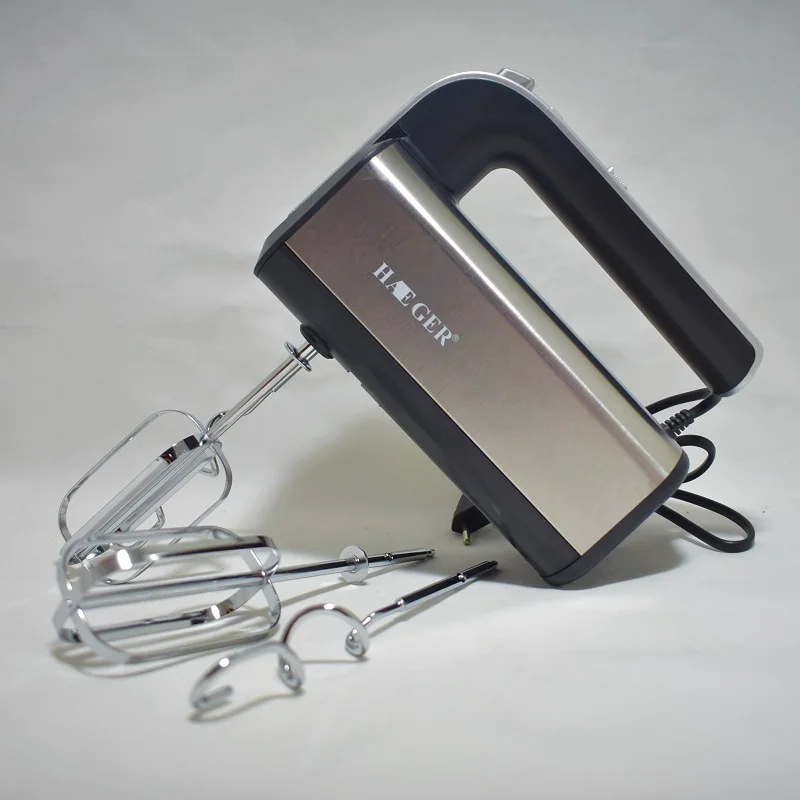 РУЧНОЙ МИКСЕР. НАСАДКИ: ВЕНЧИК КРЮКИ ДЛЯ ТЕСТА. КОЛИЧЕСТВО СКОРОСТЕЙ - 5. МАТЕРИАЛ