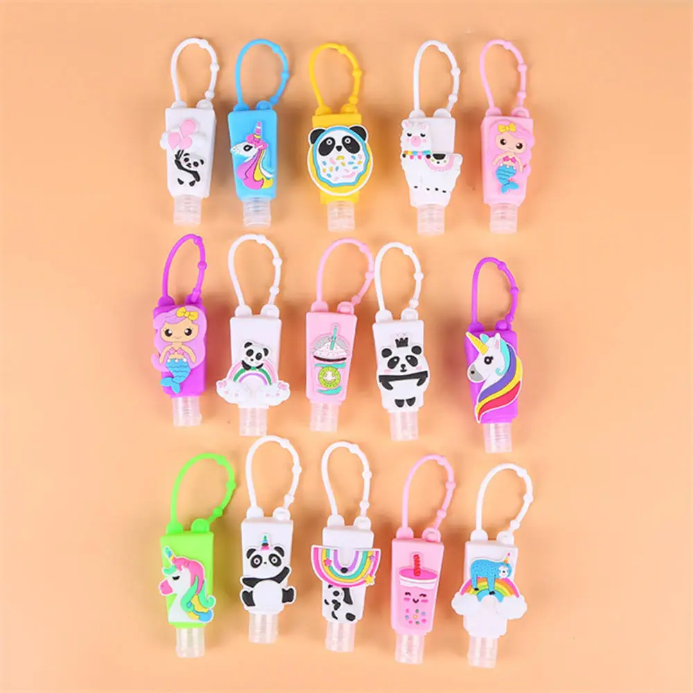 1 шт. 30 мл милый мультяшный узор силиконовый мини пустой дезинфицирующий