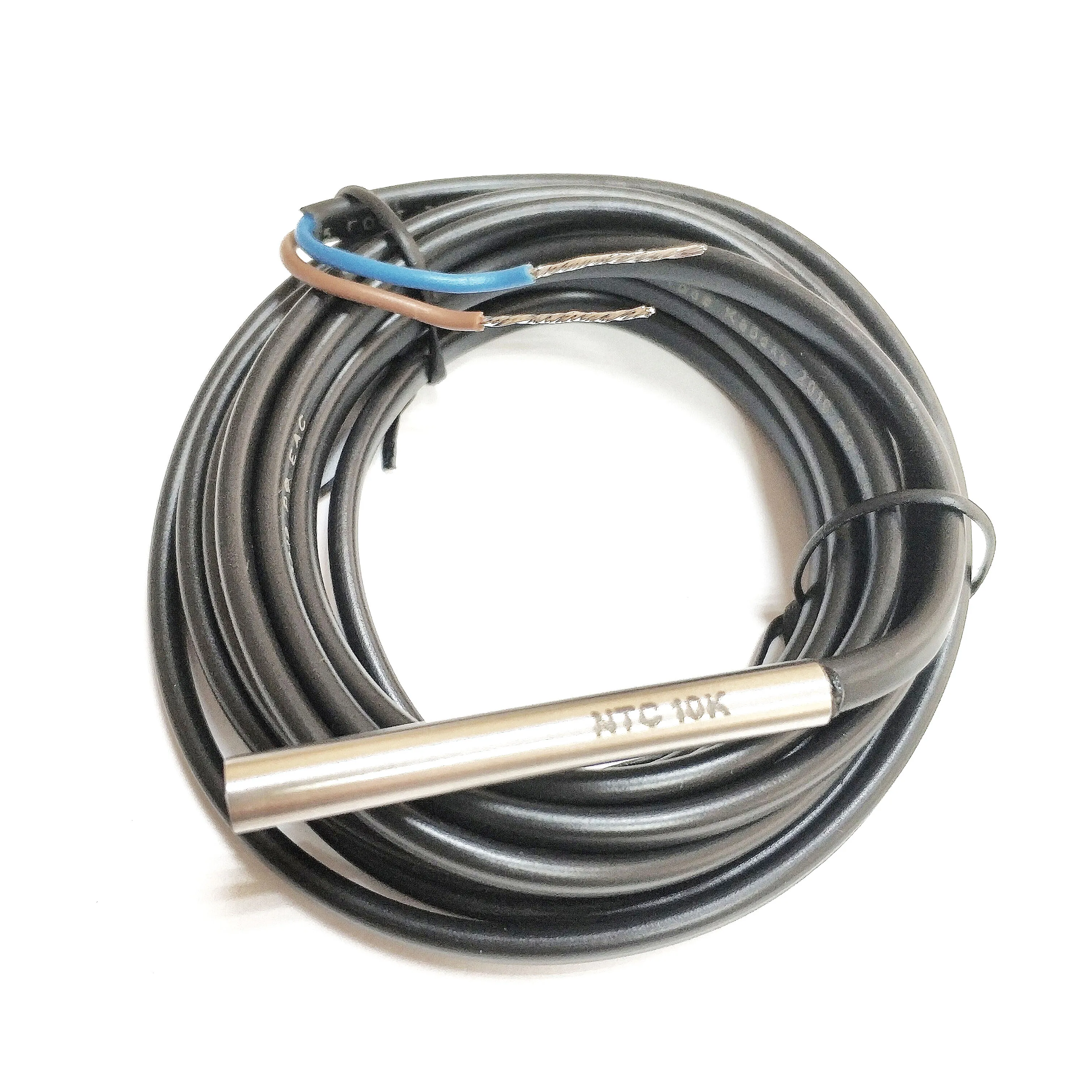 Универсальный датчик температуры NTC 10K для теплого пола диаметр 6 мм (кабель 3