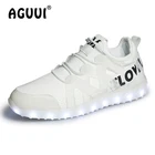 Унисекс зарядки светящиеся кроссовки для пары со светодиодной светящиеся туфли для Для мужчин и Для женщин Для мужчин светильник-до Shuffle Обувь для танцев размеры 3544