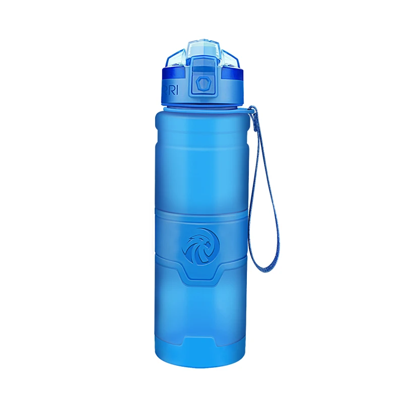 Спортивная бутылка для воды ZORRI Drak Blue лучший многоразовый шейкер протеиновых