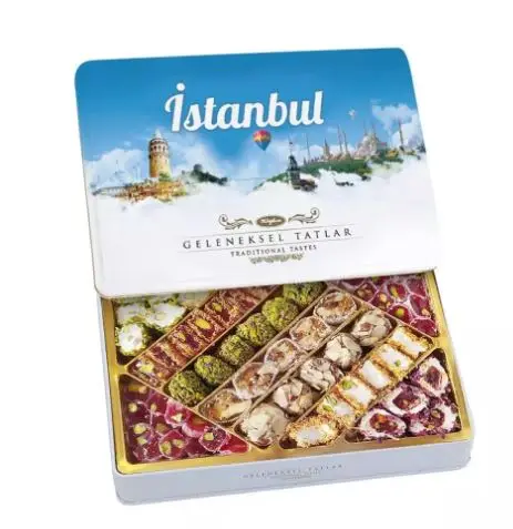 Тубука с турецким удовольствием, традиционные торчащие ароматы, 540 г, металлическая коробка с вкусными вкусами, 540 г от AliExpress WW