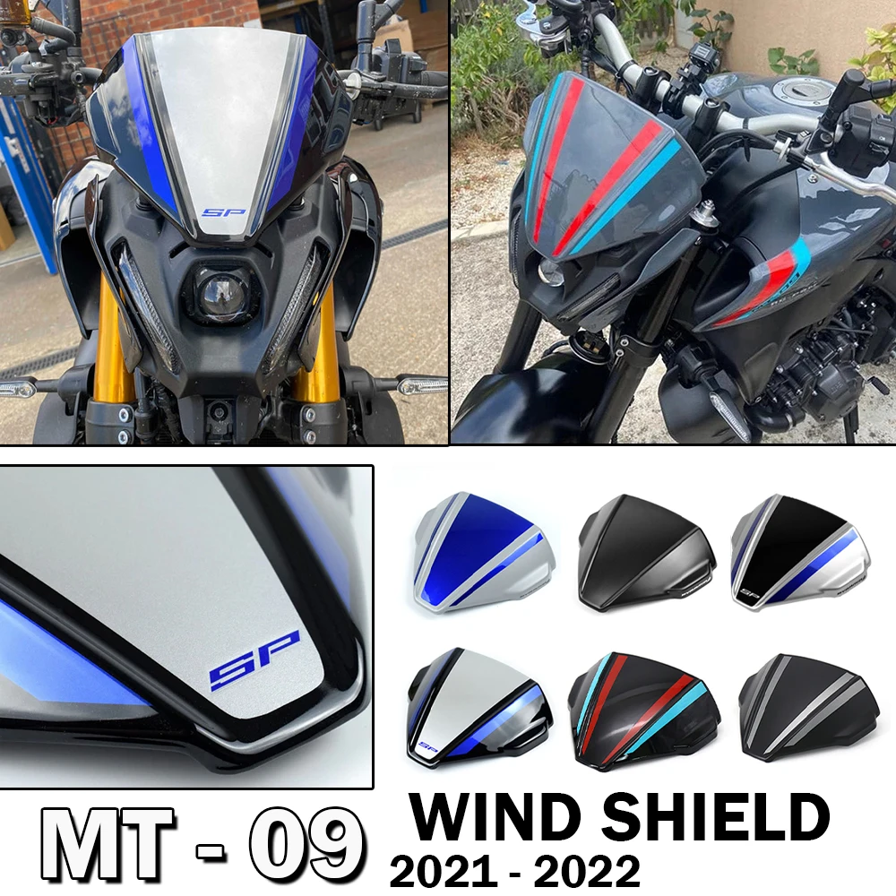 

Ветровое стекло MT09 Fly Screen для YAMAHA MT09 MT-09 MT 09 SP 2021 2022 Sport Air Flow, ветровое стекло