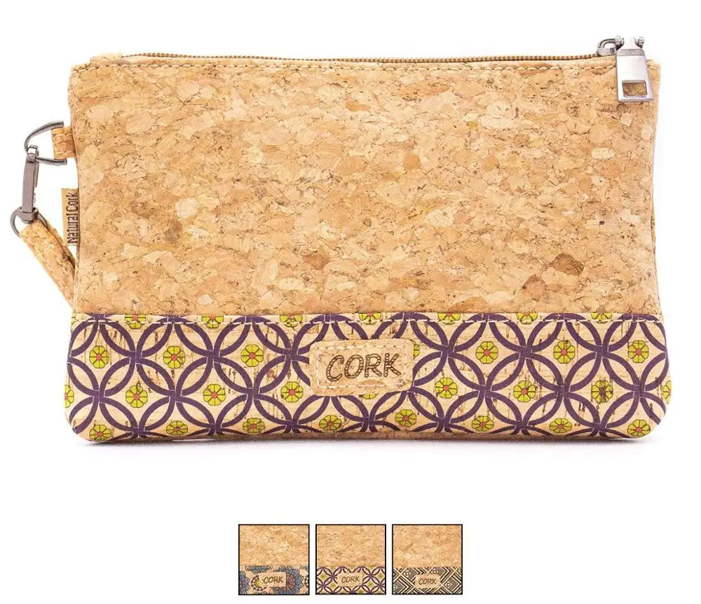 Натуральная пробка с узором клатч конверт сумка кошелек 621|Клатчи| |