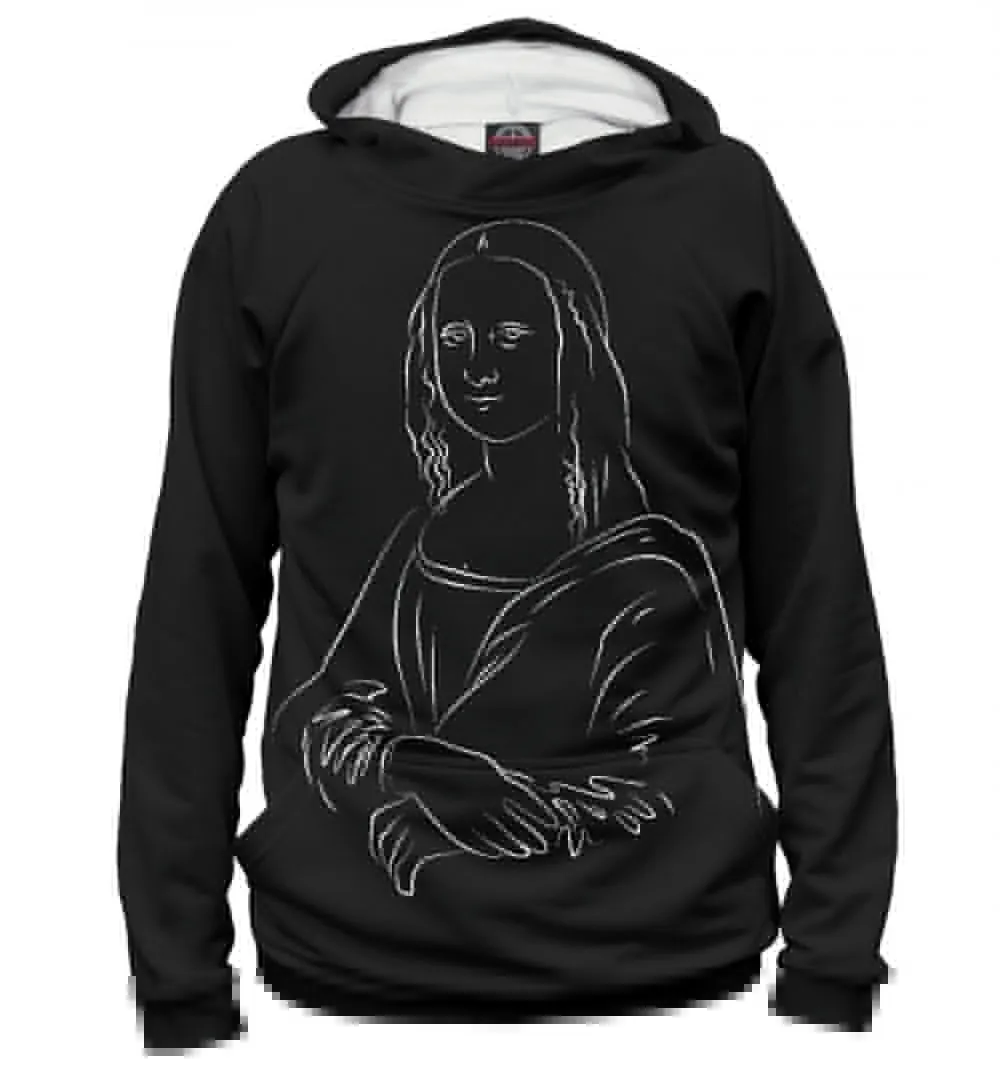 Женское худи Minimal Mona Lisa|Женские толстовки и свитшоты| |