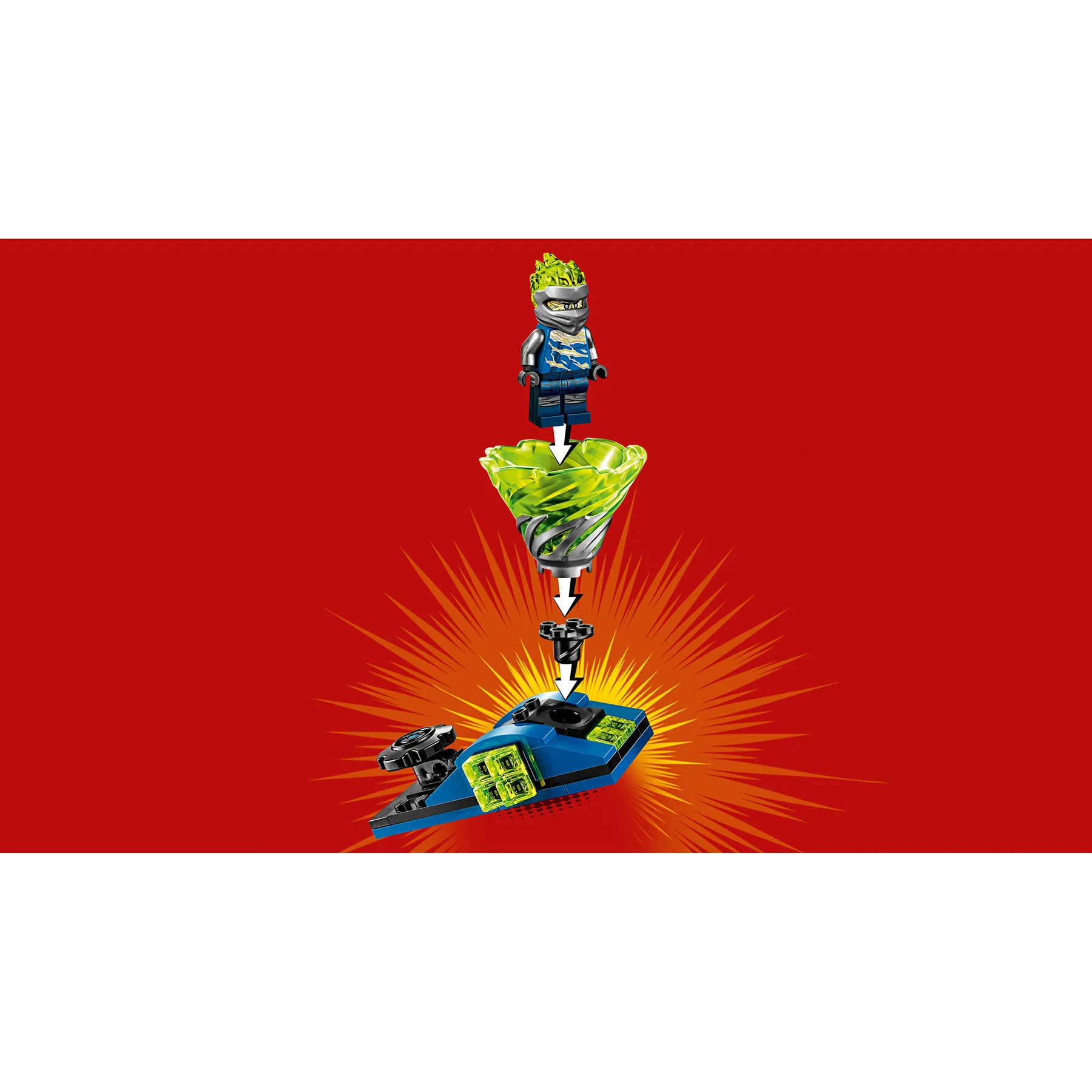 Конструктор LEGO NINJAGO 70682 Бой мастеров кружитцу — Джей | Игрушки и хобби