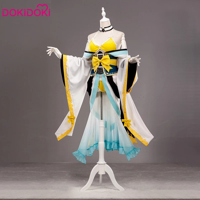 Костюм косплея Kiyohime из игры DokiDoki Game Fate/Grand Order Fate для женщин на Хэллоуин в пляжном купальнике.