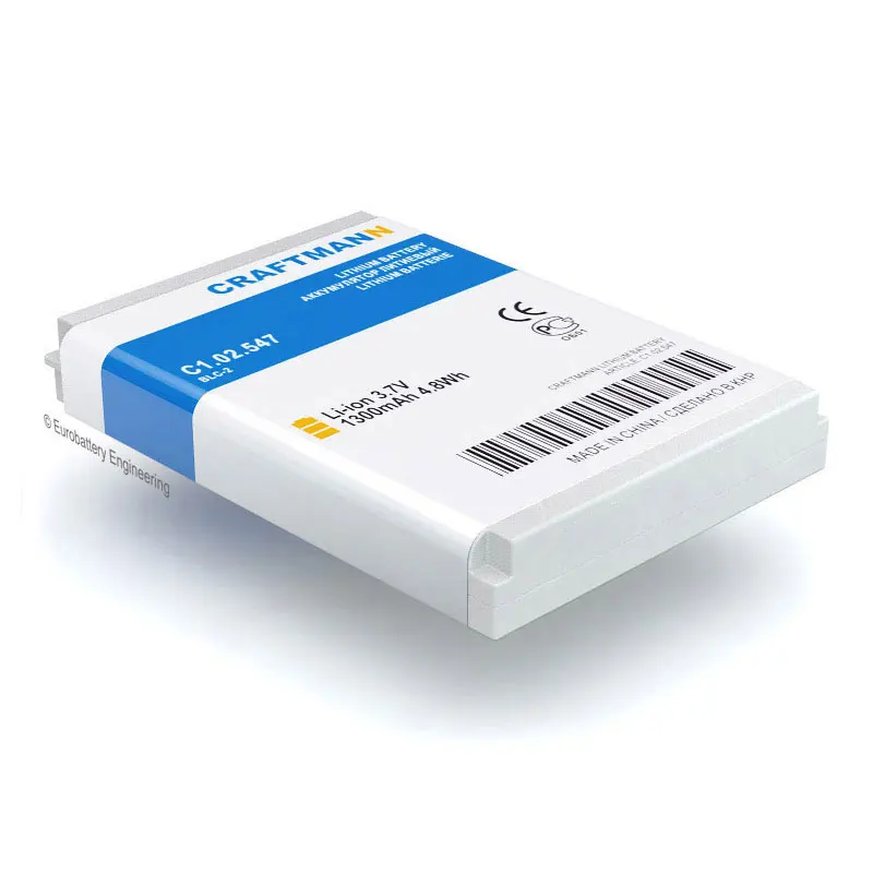 Аккумулятор Craftmann 1300 мАч для Nokia 3310/3330/3410/3510/3510i/5510/6650/6800/6810 (BLC-2) |