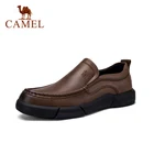 Мужские деловые туфли CAMEL, коричневые классические лоферы из натуральной кожи, Повседневная дышащая удобная обувь для весны и осени, 2021