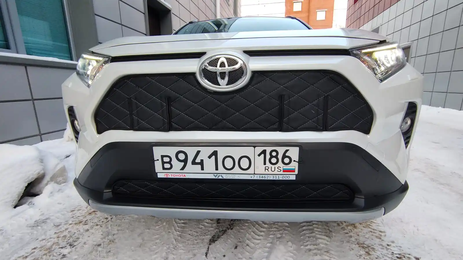 Защита радиатора для Toyota RAV 4 2018 – н.в. V (XA50) Тойота РАВ (комплект 2 детали) |