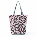 Сумки с принтом зебры, складная женская сумка для хранения, большая емкость, многоразовая сумка для покупок, модная женская сумка на плечо