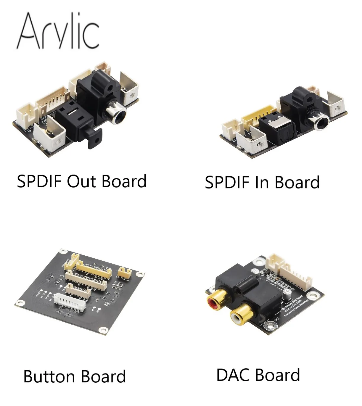 Arylic Expansion Boards Digital Interface Module DAC Board Optical input DAC decoder board 24bit 192K SPDIF In/Out