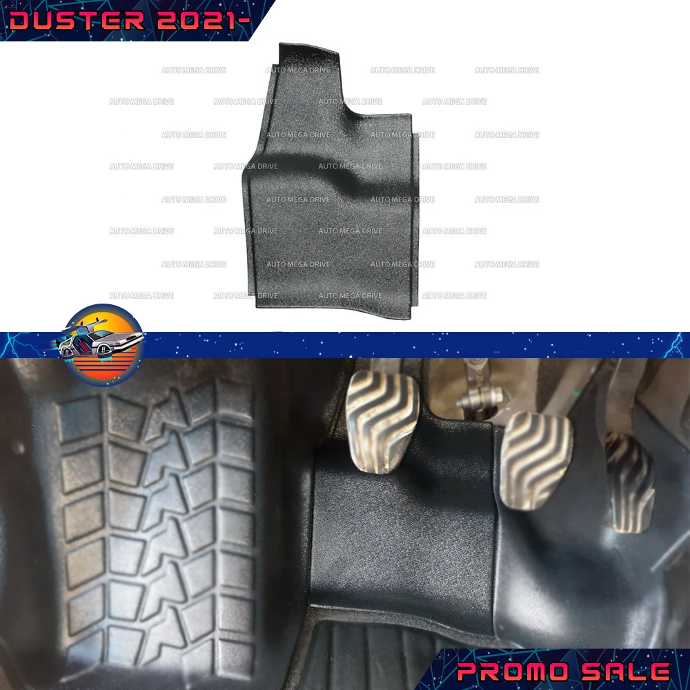 Защитные накладки на передний и задний ковролин салона для Renault Duster 2021 молдинги