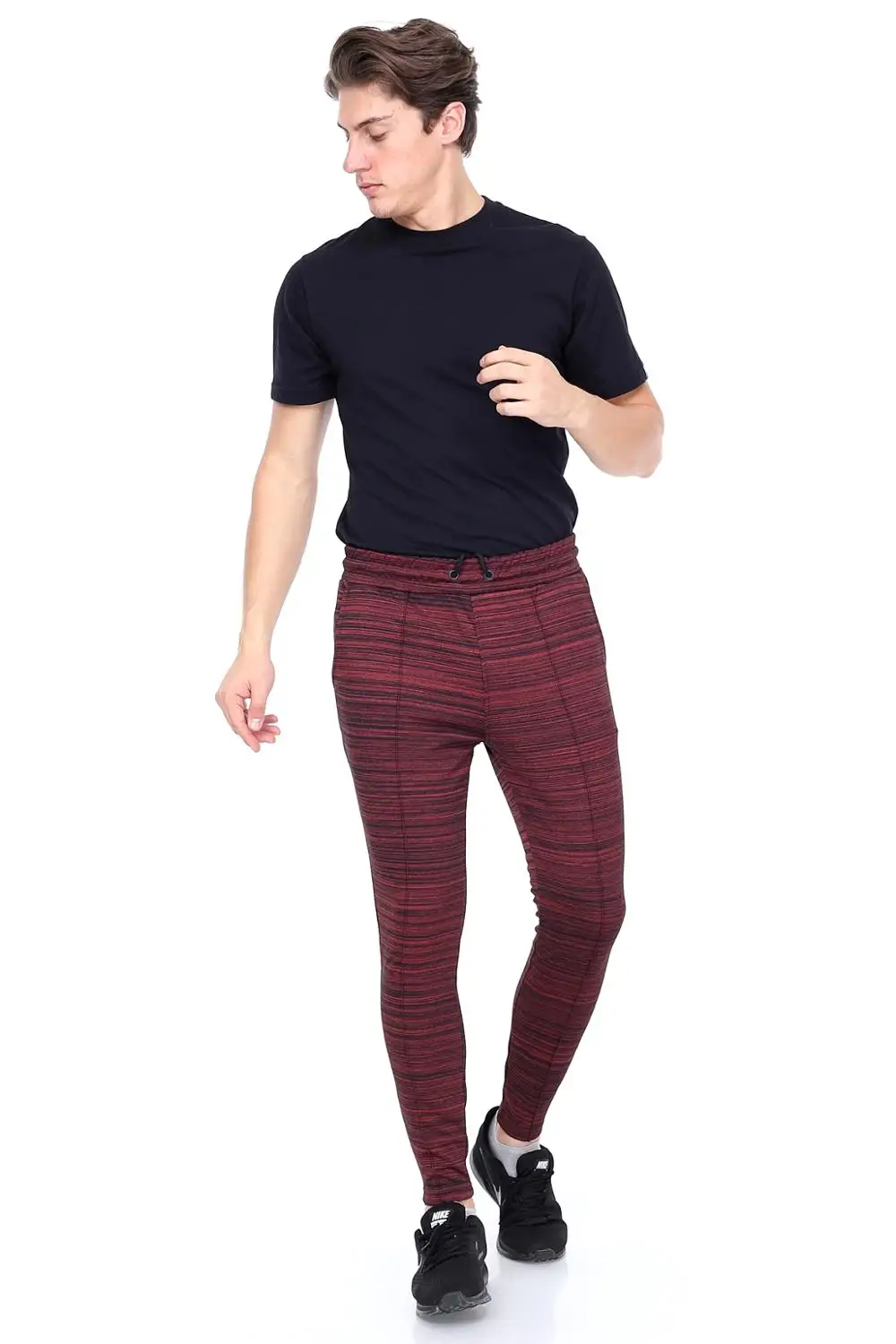MANCHOT мужские спортивные штаны Джоггеры для тренировок бордовые красные подарок